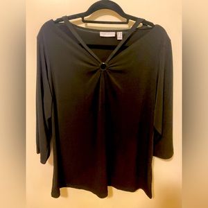 Liquid knit blouse